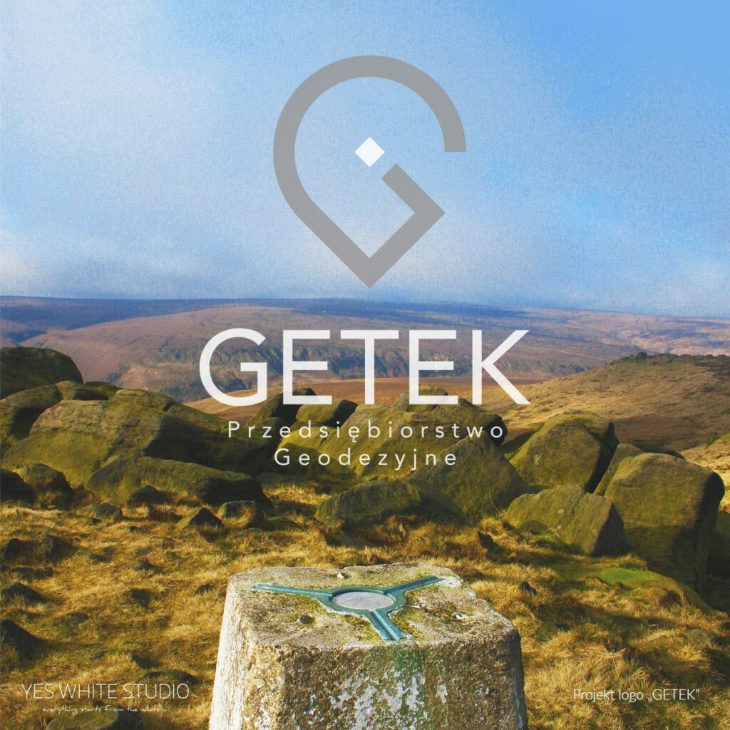 Projekty logo - nowe logo firmy Getek Przedsiębiorstwo Geodezyjne Łomża