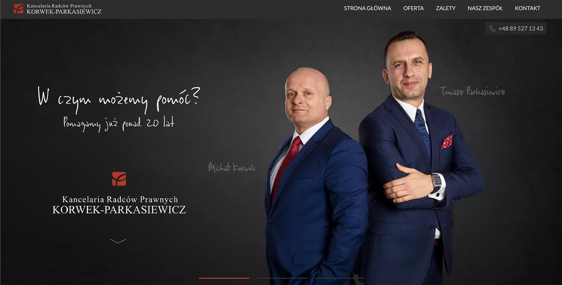 Strony internetowe Olsztyn - strona internetowa Kancelarii Radców Prawnych Olsztyn