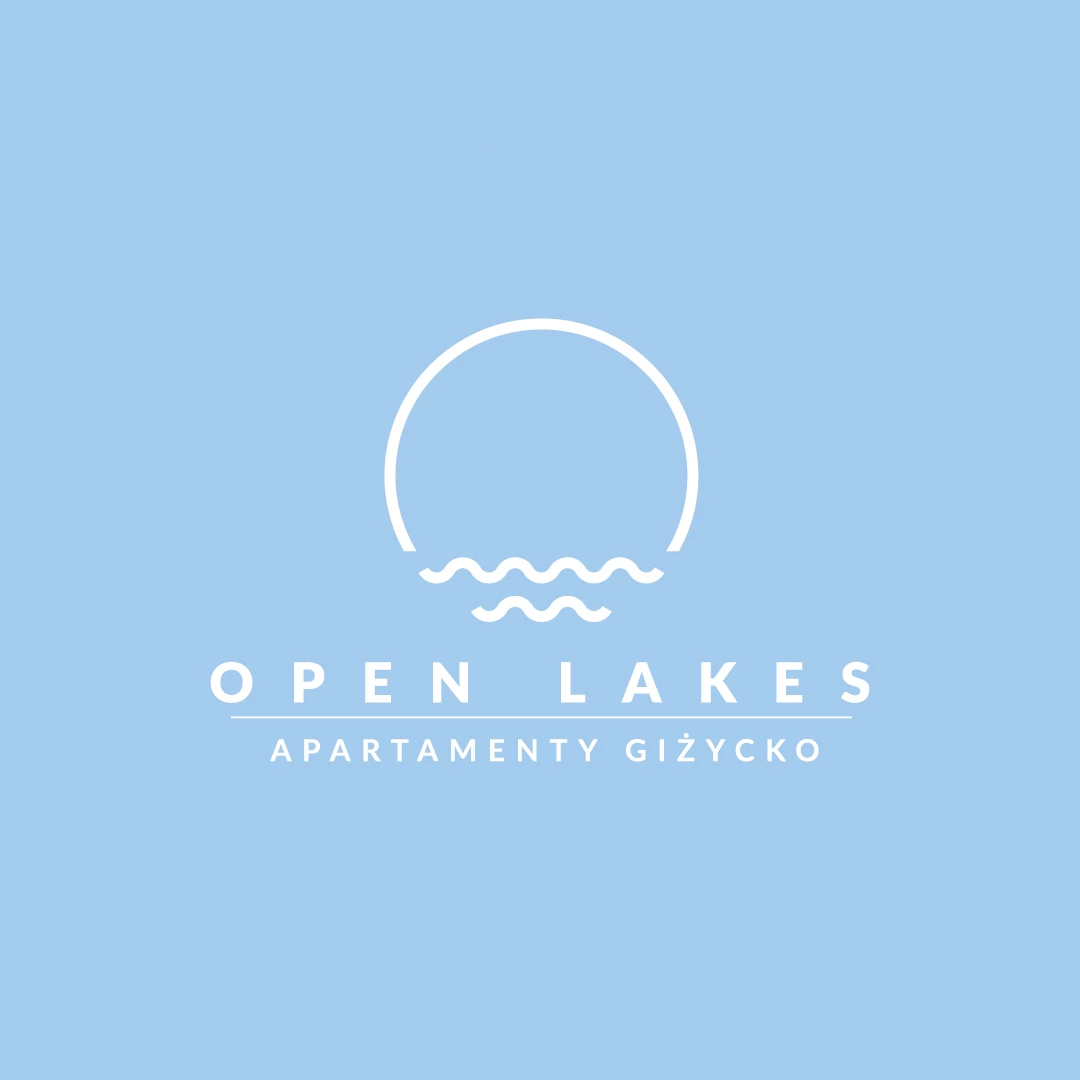 Projekt logo Apartamentów Giżycko Open Lakes z Mazur
