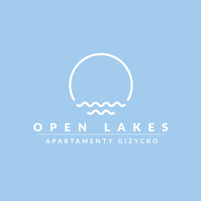 Projektowanie logo Giżycko - Projekt logo Open Lakes Apartamenty Giżycko