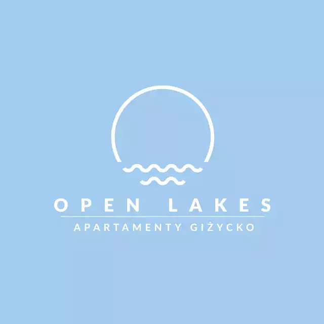 Projektowanie logo Giżycko - Projekt logo Open Lakes Apartamenty Giżycko - Branding, Identyfikacja Wizualna