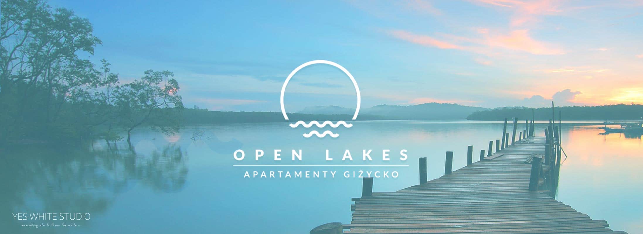 Projektowanie logo Giżycko - Projekt nowe logo Open Lakes Apartamenty Giżycko - Branding, Identyfikacja Wizualna