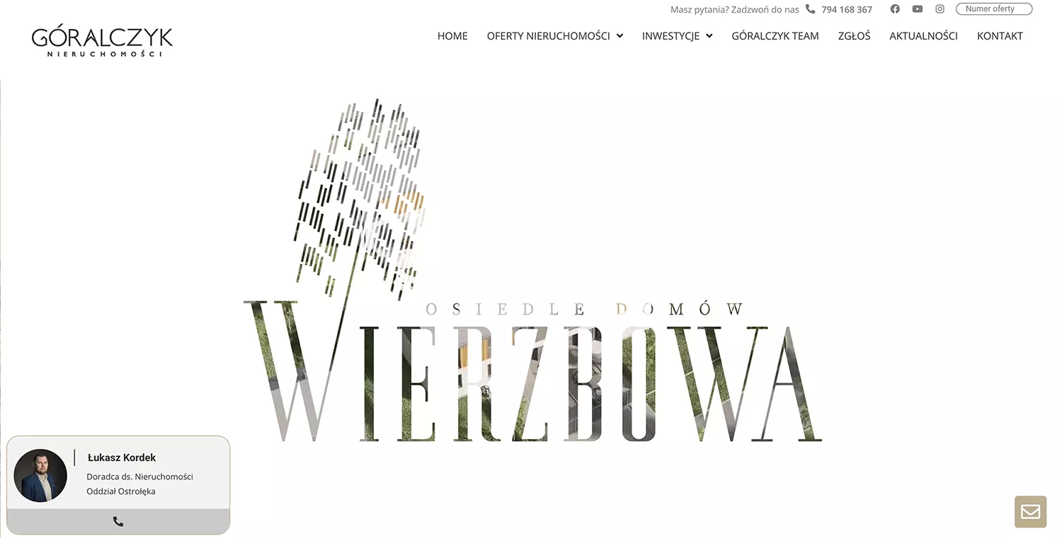 Strony internetowe Ostrołęka - strona www osiedla Wierzbowa Ostrołęka