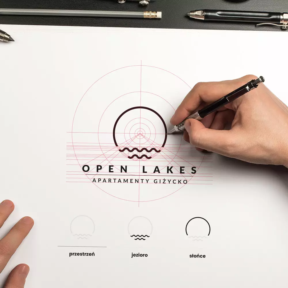 Symbole w logo Open Lakes