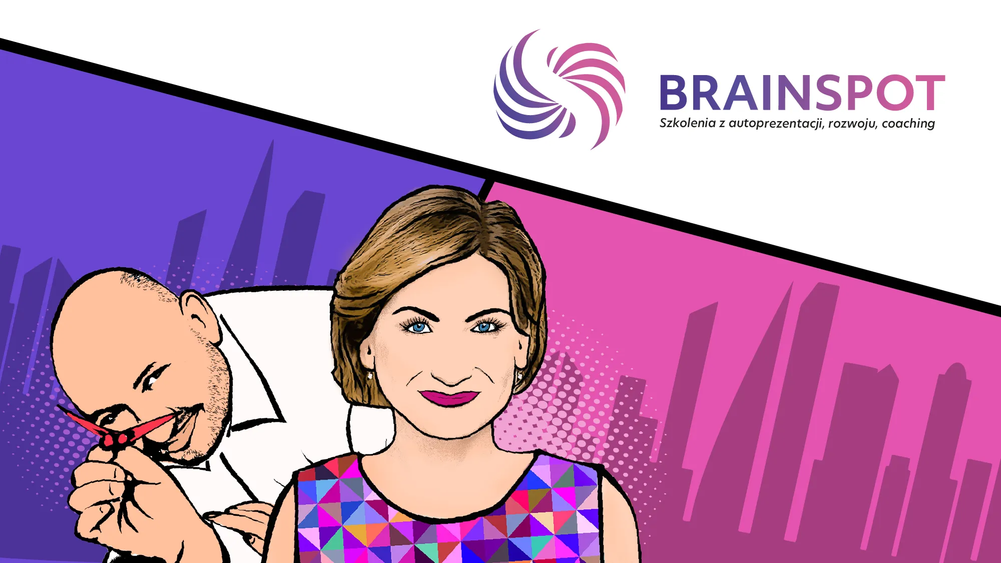 Projekt identyfikacji wizualnej i logo firmy szkoleniowej Brainspot z Warszawy