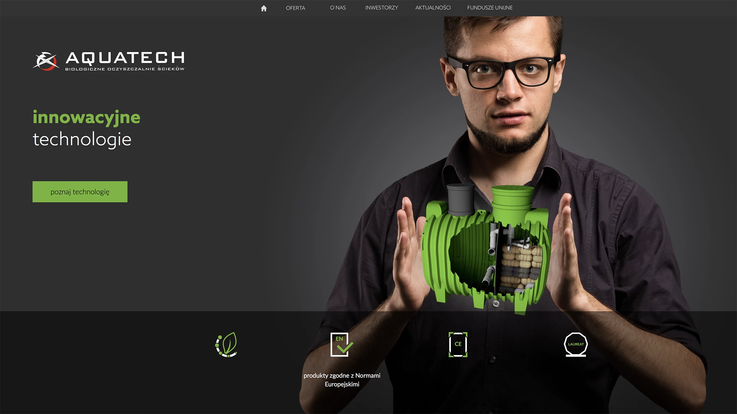 projekty stron dla producentów